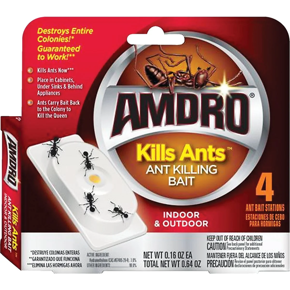 First-Class Amdro 0.64 Oz. Solid Ant Bait Station 4-Pack Comfortable