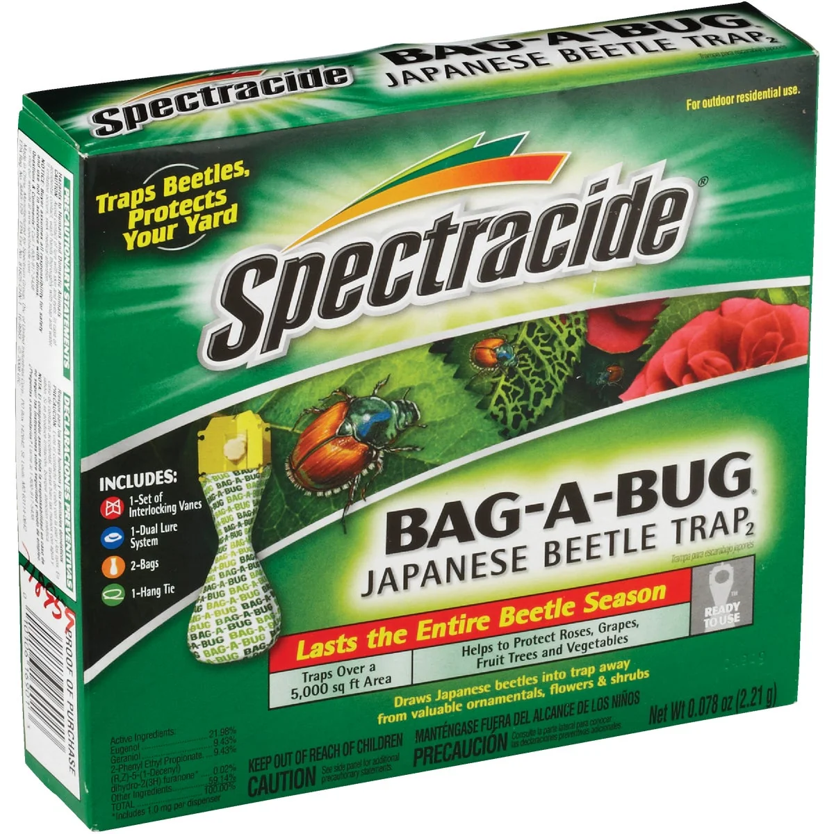 Original Spectracide Bag-A-Bug Reusable Outdoor Japanese Beetle Trap Smart