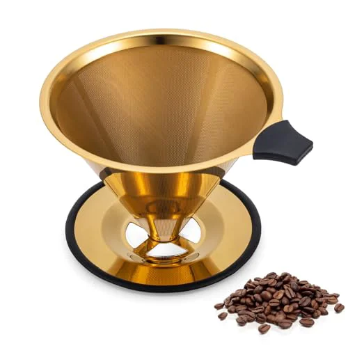 Stylish 2.0 Upgraded】 Pour Over Coffee Dripper Optimized