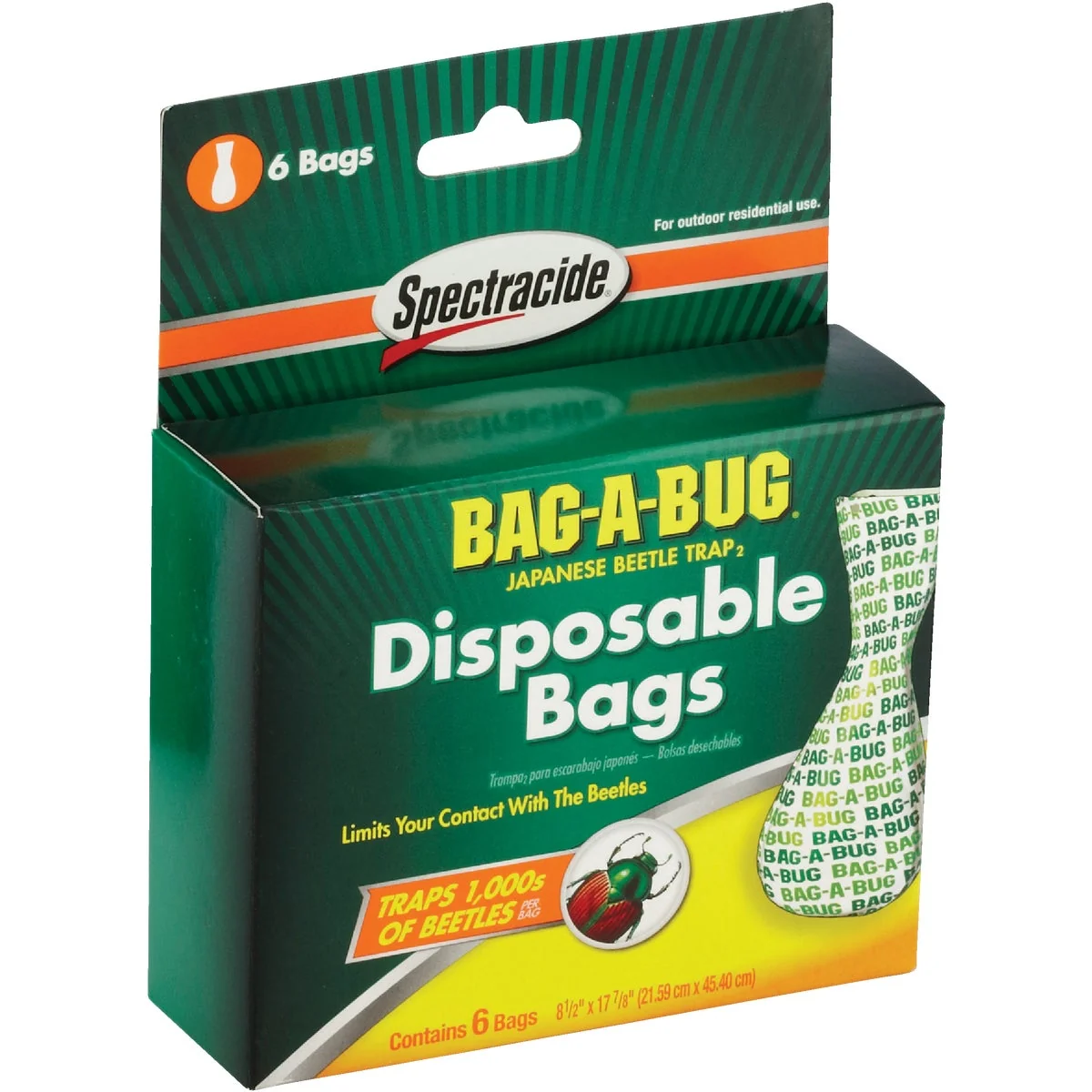 Elite Spectracide Bag-A-Bug Plastic Japanese Beetle Trap Bag 6-Pack Effective