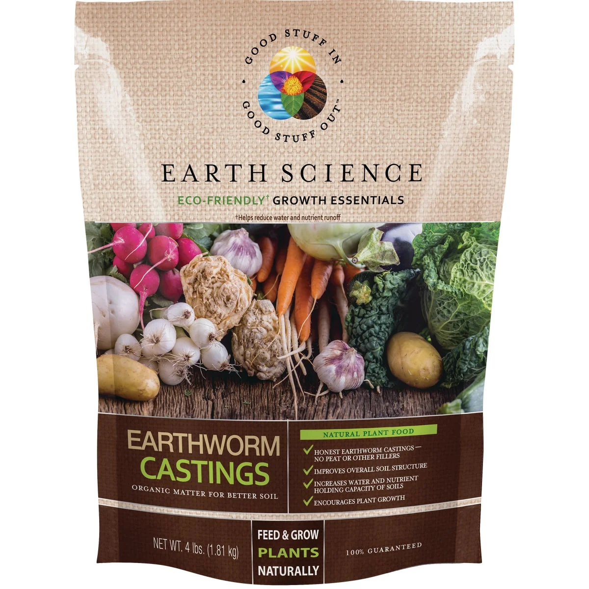 Minimalist Earth Science 4 Lb. Earth Worm Castings Soil Conditioner Durable