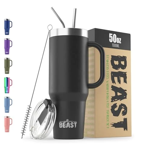 Innovative 50oz Tumbler with Handle and Straw Authentic