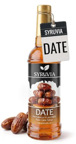 Enhanced Coffee Syrup Date Flavored Syrup for Drinks 25.4 Fl Oz Convenient