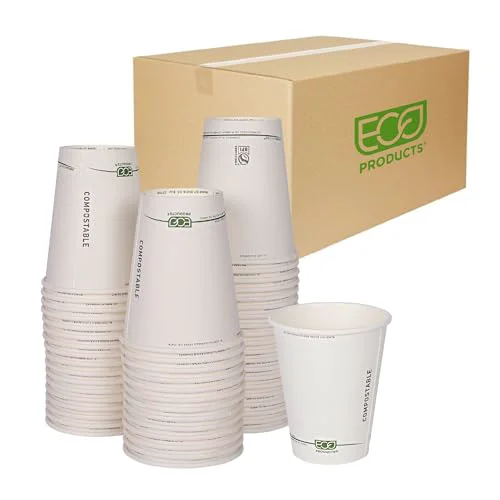 Next-Generation GreenStripe Disposable Paper Hot Cups 1000 Count Organic