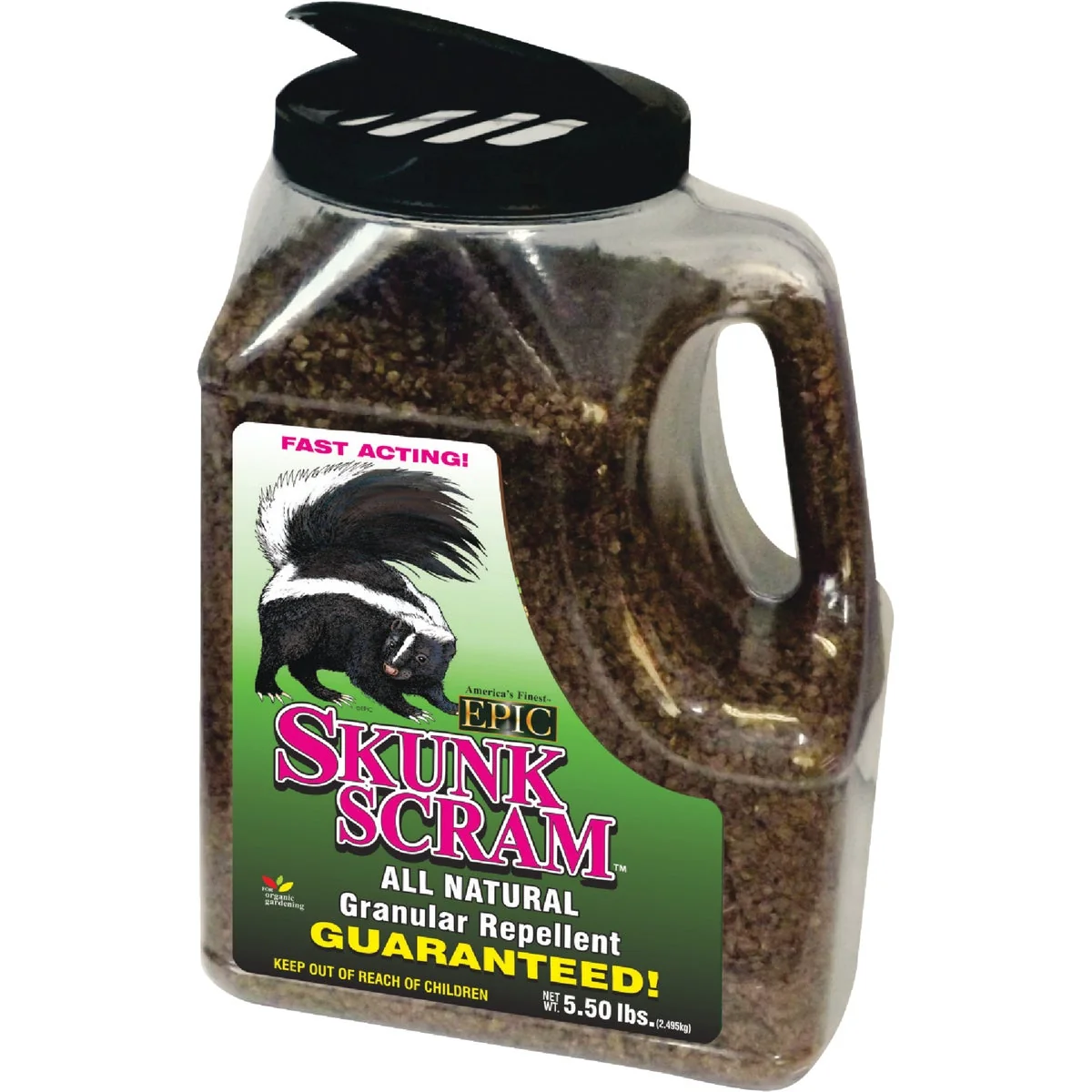 Easy-to-Use Skunk Scram 5.5 Lb. Granular Skunk Repellent Durable