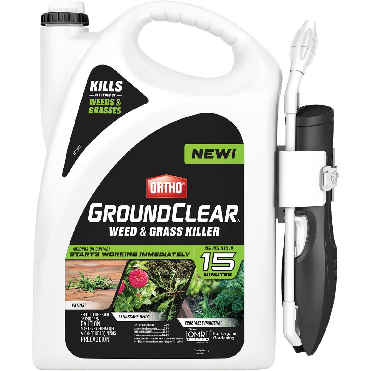 Authentic Ortho GroundClear 1 Gal. Ready To Use Wand Sprayer Weed Grass Killer Consistent