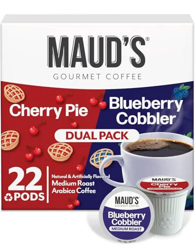 Durable Cherry Blueberry Flavored Coffee Pods 22 Count Selected