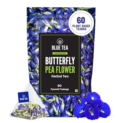 Natural Butterfly Pea Flower Tea 60 Count Top-Quality