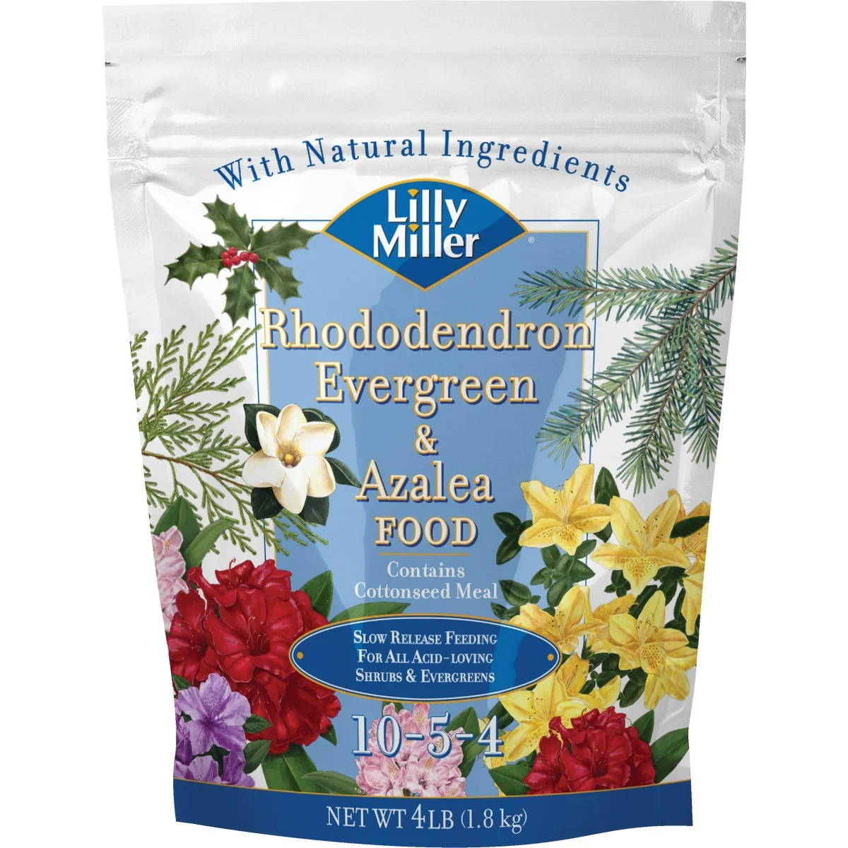 Efficient Lilly Miller 4 Lb. 10-5-4 Rhododendron Evergreen Azalea Dry Plant Food Lightweight