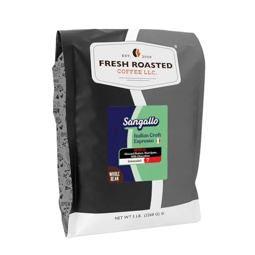 Prestigious Sangallo Italian Craft Artisan Blend Whole Bean Coffee 80 Ounce Optimized