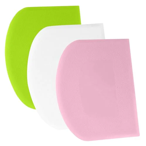 Unique Dough Scraper Bench Scraper 3 Count Elegant