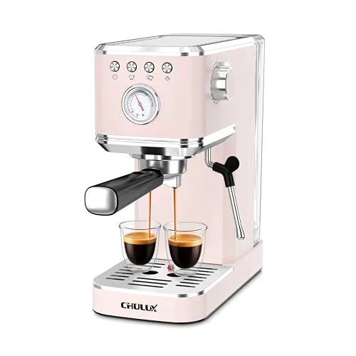 Original Design Slim Espresso Machine with Milk Frother for Home Cappuccino Lightweight