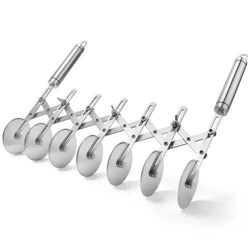 High-Quality 7 Wheel Pastry Cutter with Handle User-Friendly