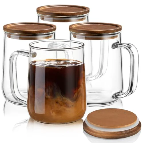 Original Glass Coffee Mugs 4 Count Certified