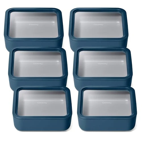Casual 6 Piece Glass Food Storage Container Set 6 Count Powerful