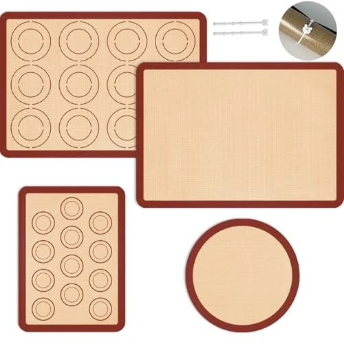 Powerful Silicone Baking Mat Set of 4 4 Count Specialty