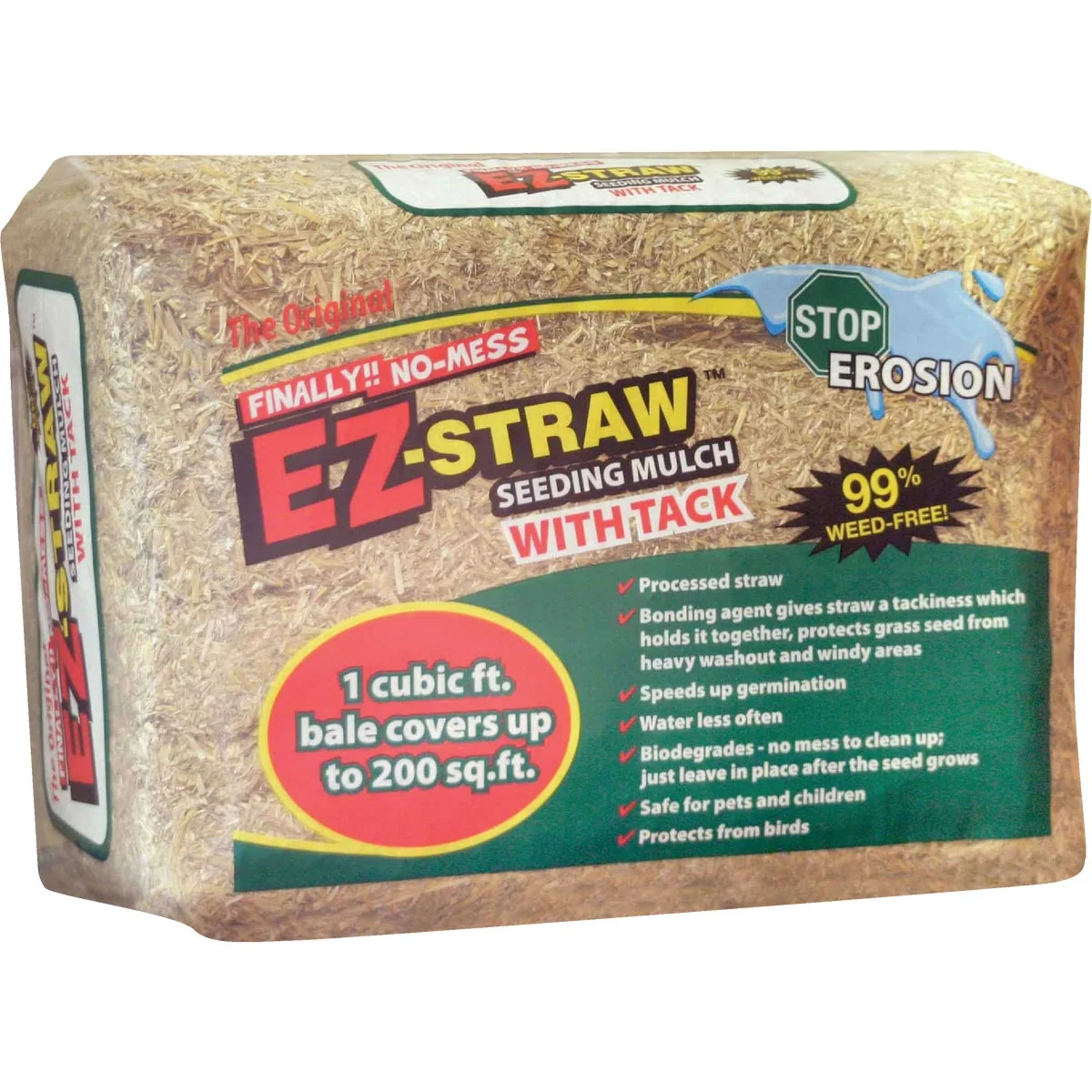 Natural EZ Straw 1 Cu. Ft. Straw Seeding Mulch Artisan