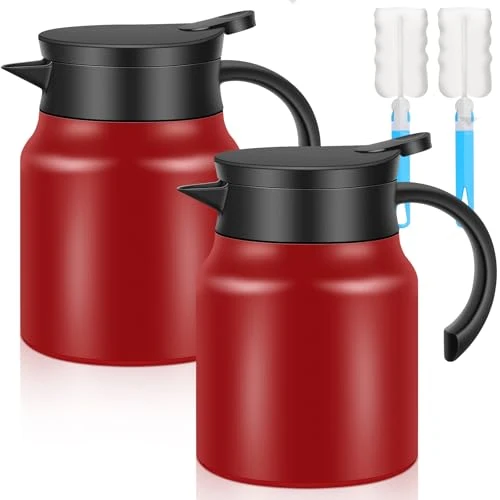 Trendy 2 PCS 30 OZ Thermal Coffee Carafe 2 Count Fast