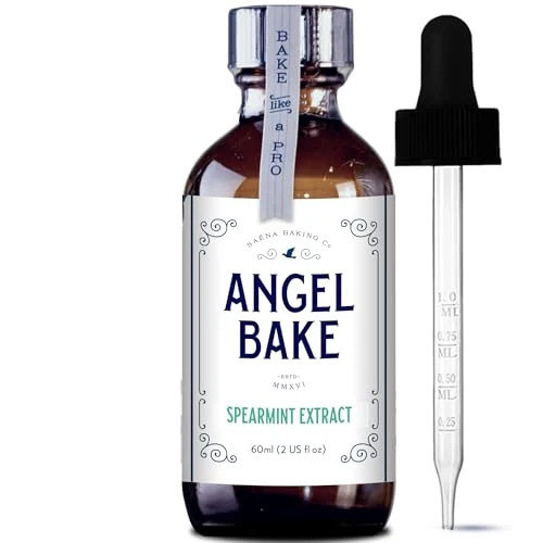 Certified Angel Bake Pure Spearmint Extract 2 Fl Oz Lightweight