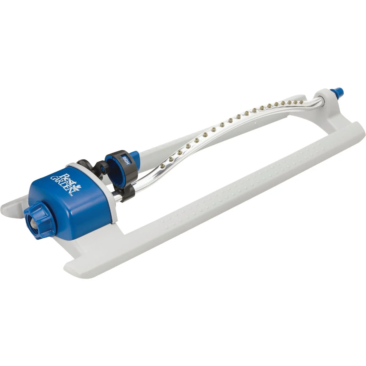 Excellent Garden Poly 3400 Sq. Ft. Blue Gray Oscillating Sprinkler Efficient