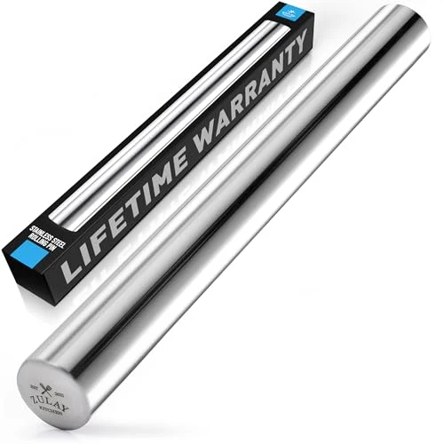 Responsible 15.9 inch Professional Stainless Steel Rolling Pin Effective