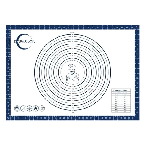 Convenient Silicone Pastry Mat for Rolling Dough Non Slip Non Stick Dough Mat for Restaurants Home Baking Long-Lasting