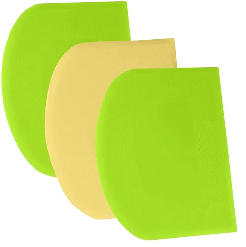 Reliable Dough Scraper Bench Scraper 3 Count High-End