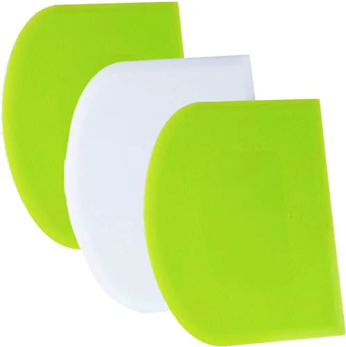 Optimized Dough Scraper Bench Scraper 3 Count Pure