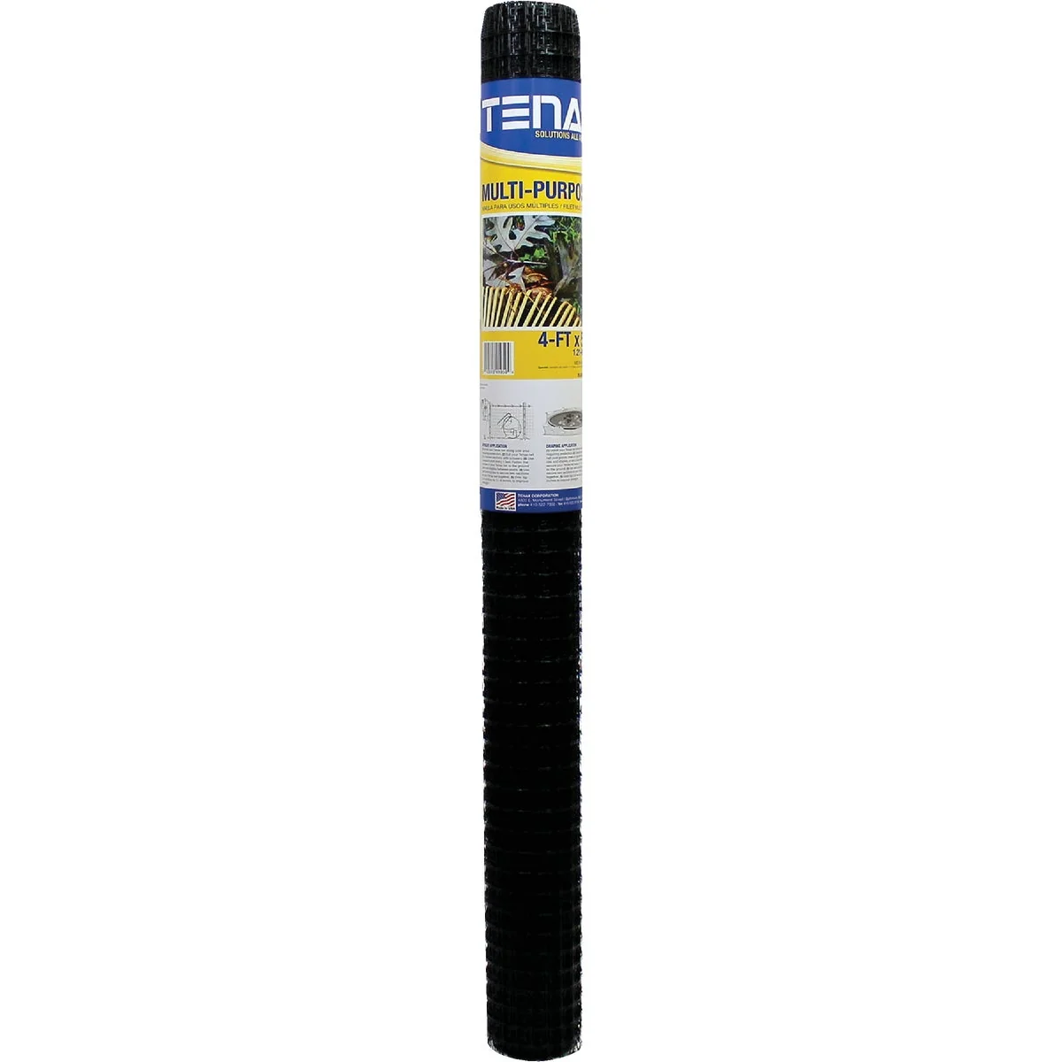 Easy-to-Use Tenax 3 4 In. x 1 In. Mesh 4 Ft. x 50 Ft. Black Multi-Purpose Net Fine