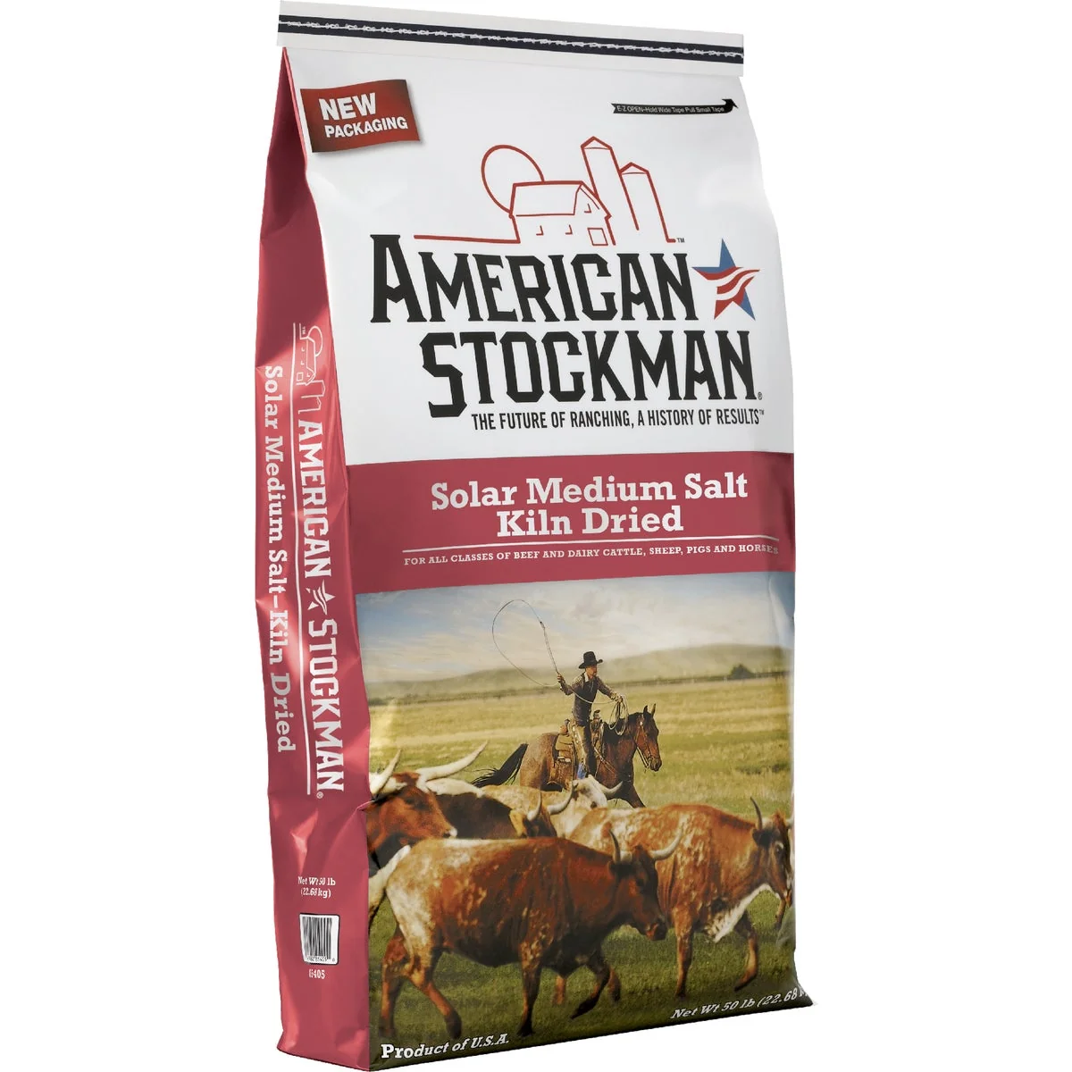 Expertly Made American Stockman 50 Lb. 95 Purity Solar Medium Salt Stylish