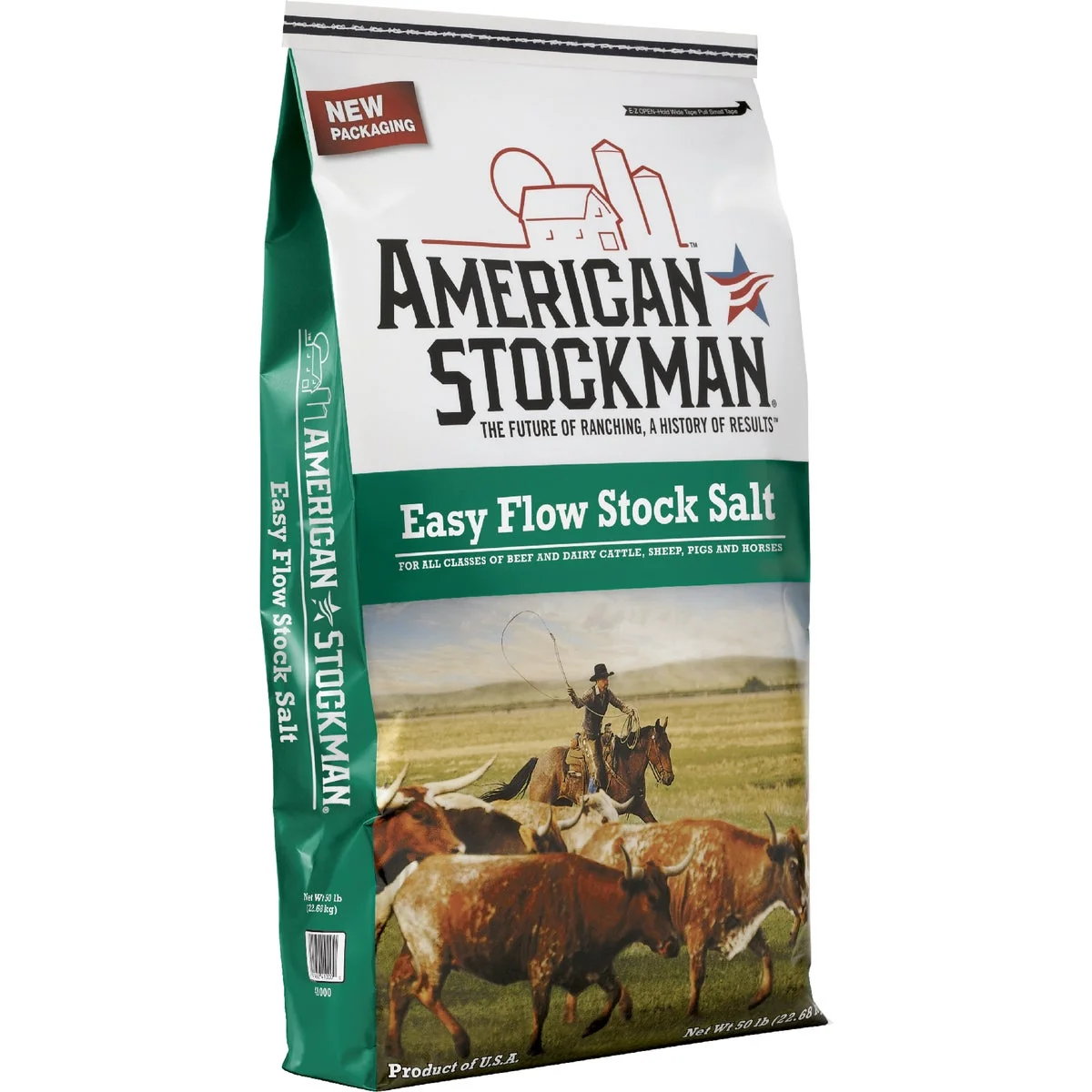 Minimalist American Stockman 50 Lb. 95 Purity Easy Flow Stock Salt Breathable