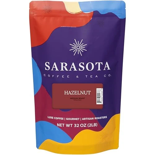 Reliable 2 lb Hazelnut Whole Bean Coffee 32 Ounce Selected