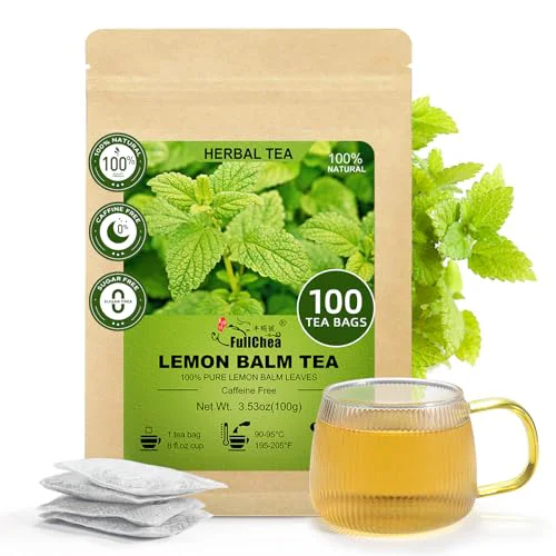 World-Class Lemon Balm Tea Bags 100 Count Elite