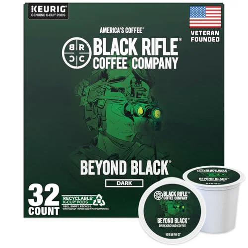 Carefully Designed Black Rifle Coffee Dark Roast K Cup Coffee Beyond Black 32 Count Solid