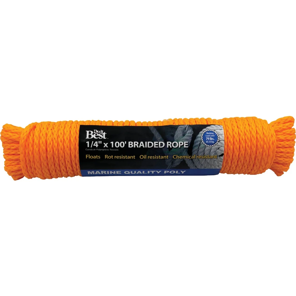 Specialty Do it 1 4 In. x 100 Ft. Yellow Braided Polypropylene Packaged Rope Official