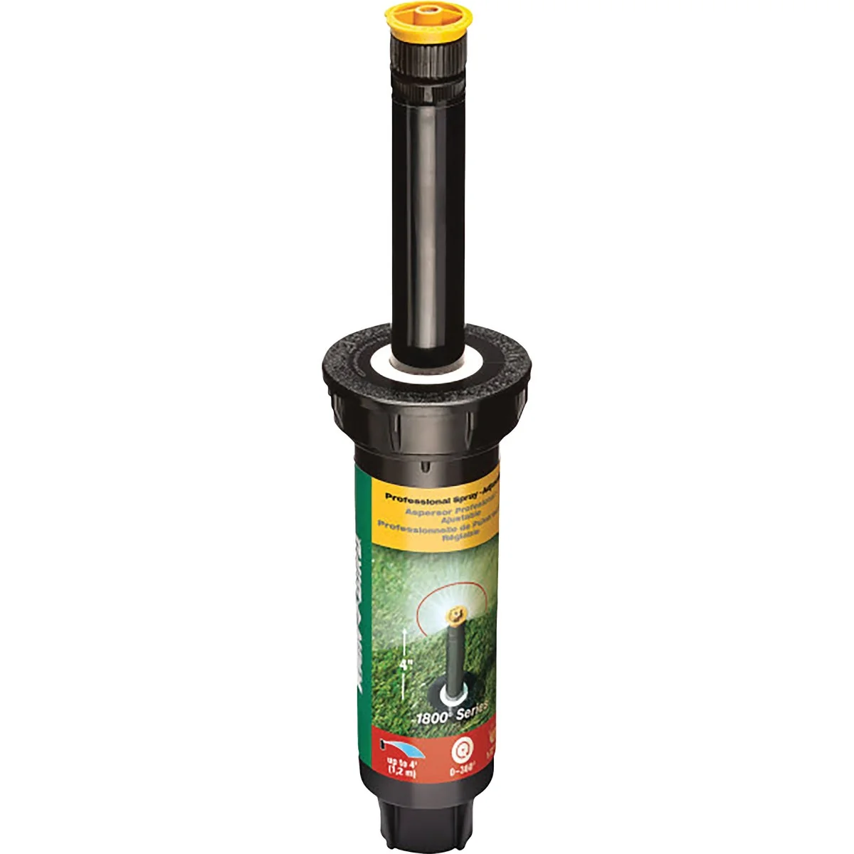 Efficient Rain Bird 4 In. Full Circle Adjustable 4 Ft. Rotary Sprinkler Detailed