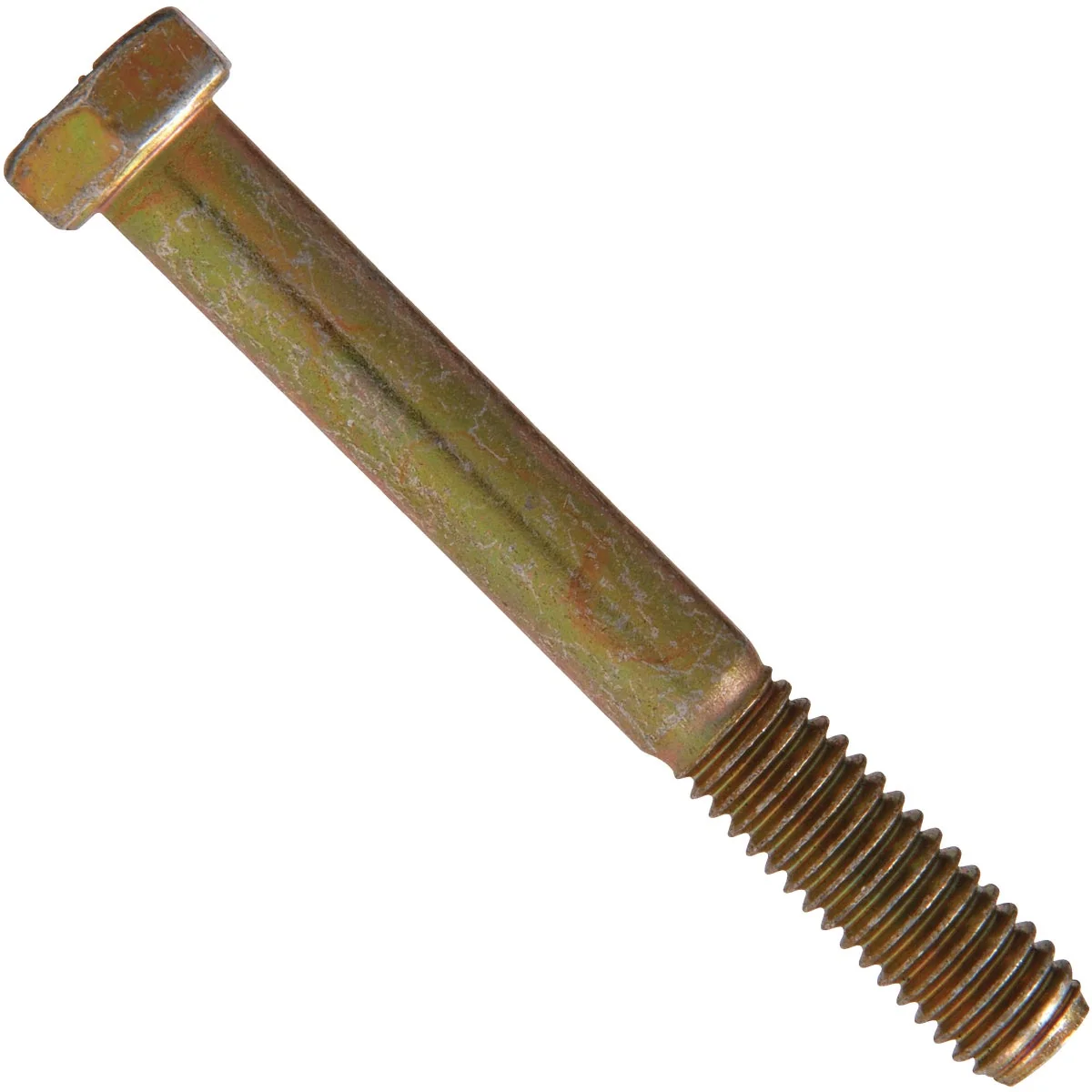 Consistent Hillman 1 4 In. x 1 In. Grade 8 Yellow Dichromate Hex Head Cap Screw 100 Ct. Reusable