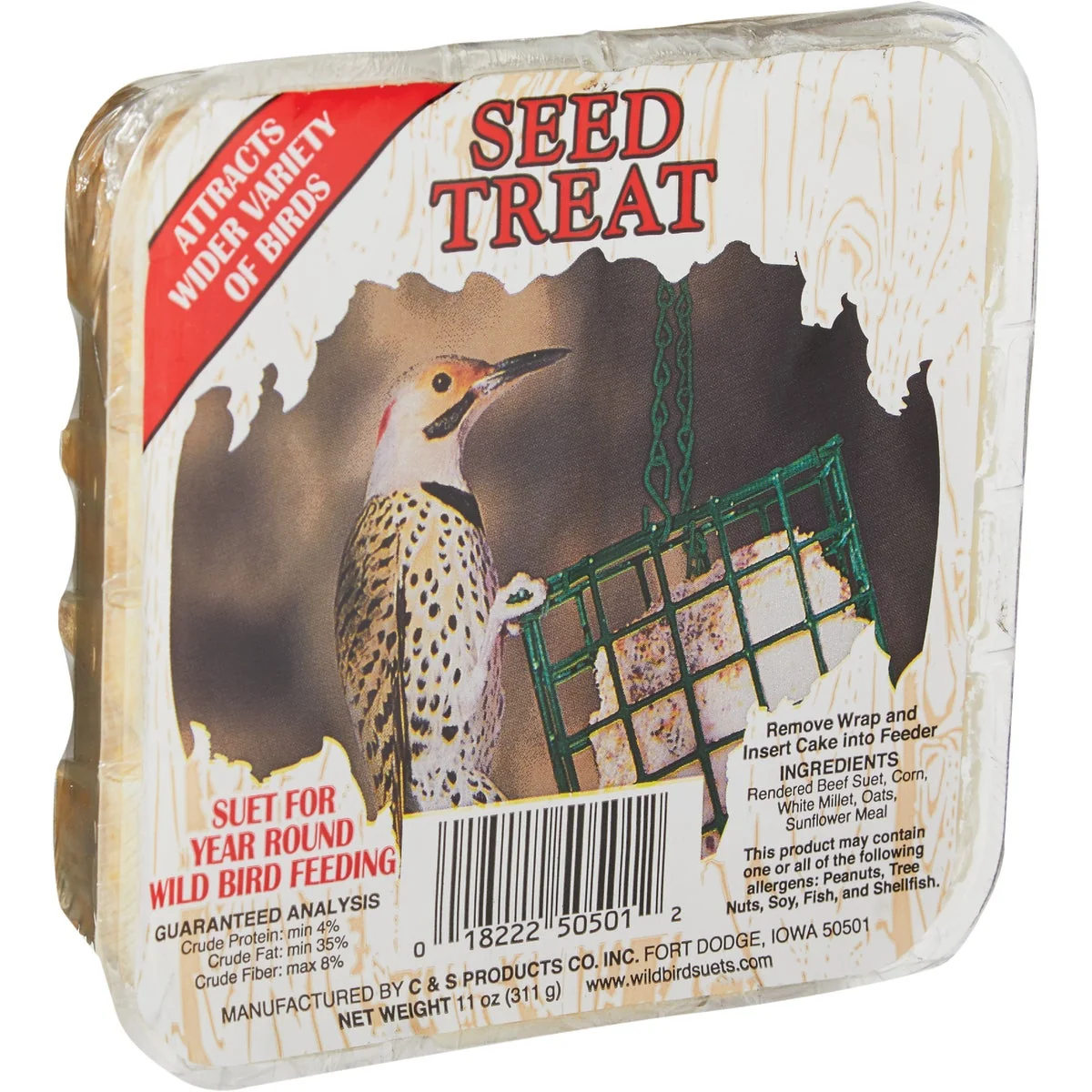 High-Performance C S 11 Oz. High Energy Treat Wild Bird Suet Authentic