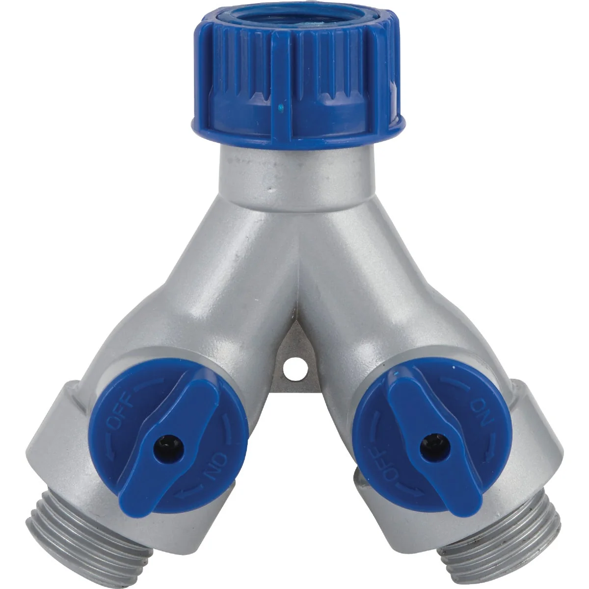 Sustainable Garden Poly Full Flow Y-Connector Hose Shutoff Valve Elegant