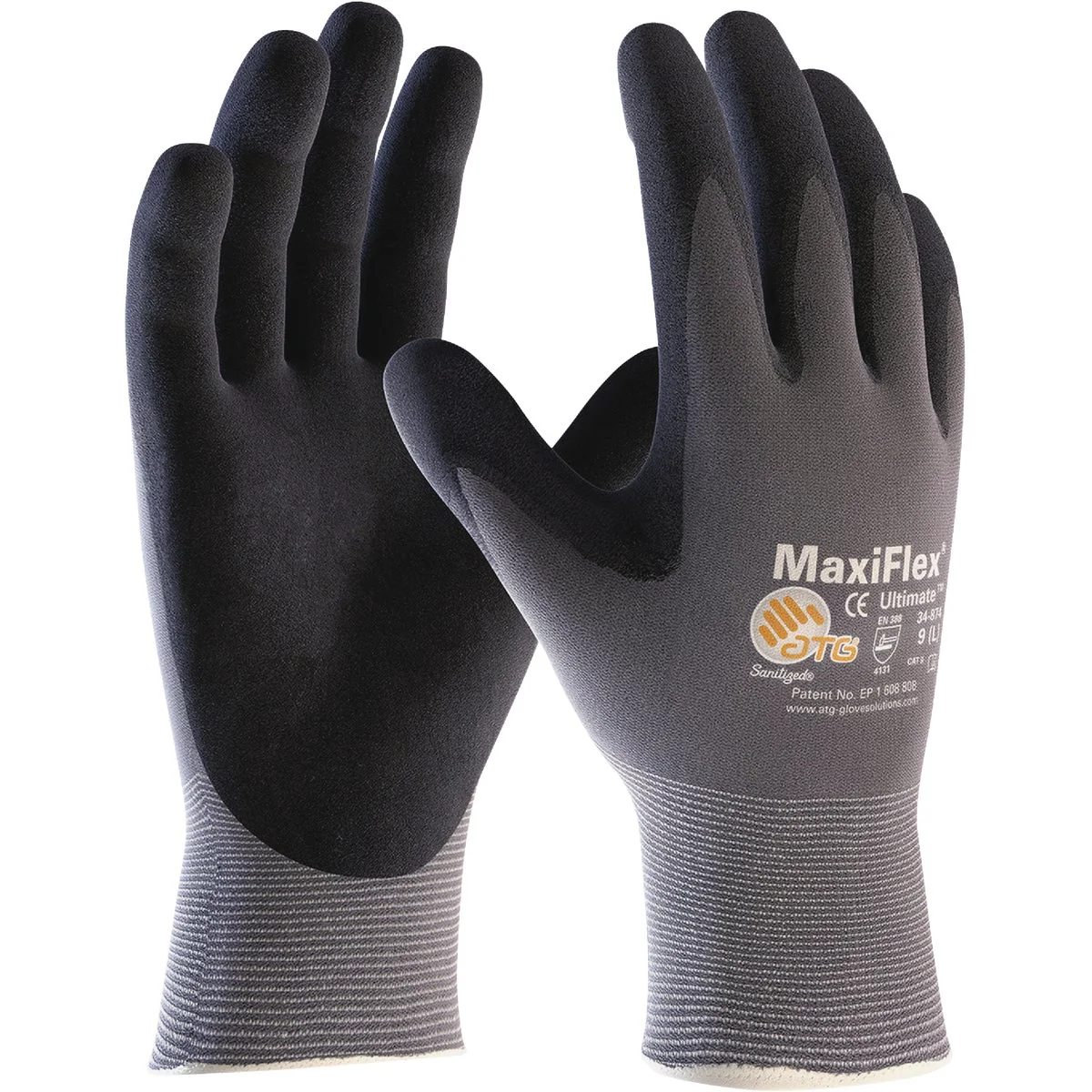 Sustainable MaxiFlex Men’s Medium Seamless Knit Nylon Lycra Glove Long-Lasting