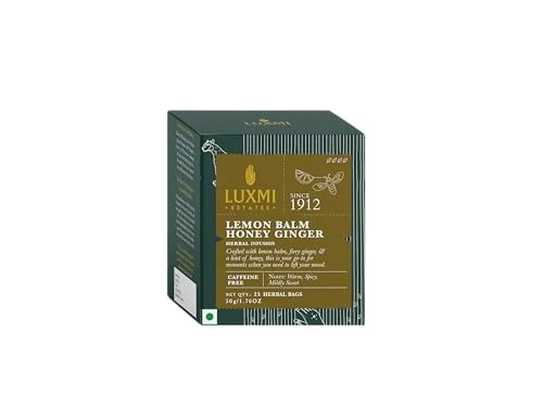 Solid Estates Lemon Balm Honey Ginger 25 teabags 15 Count Contemporary