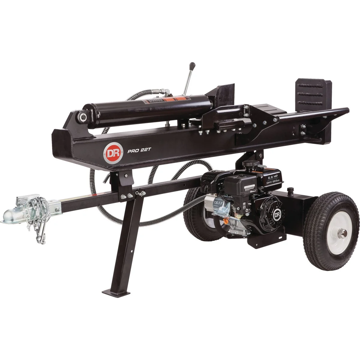 High-Quality DR Power 22 Ton Horizontal Vertical Gas Log Splitter Fast