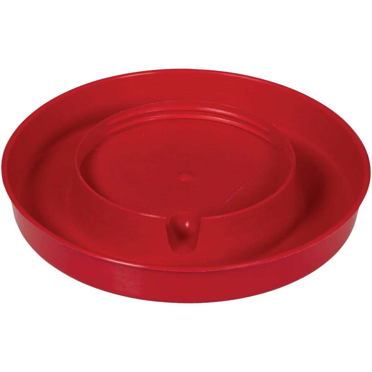 Reliable Farm-Tuff 1 Gal. Screw-On Red Polypropylene Poultry Waterer Base Top-Quality