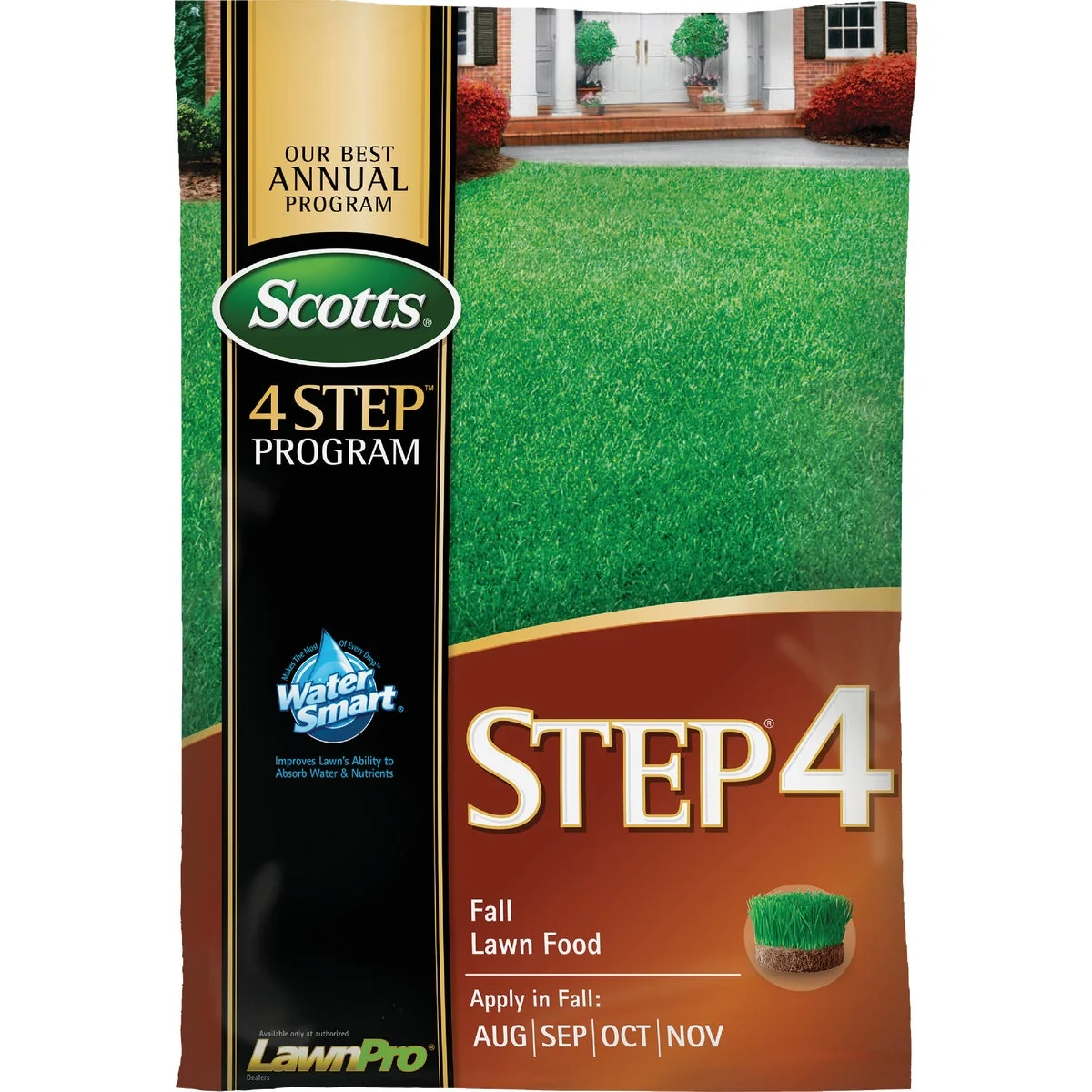 Relaxed Scotts 4-Step Program Step 4 37.84 Lb. 15 000 Sq. Ft. 32-0-12 Fall Lawn Fertilizer Premium Material