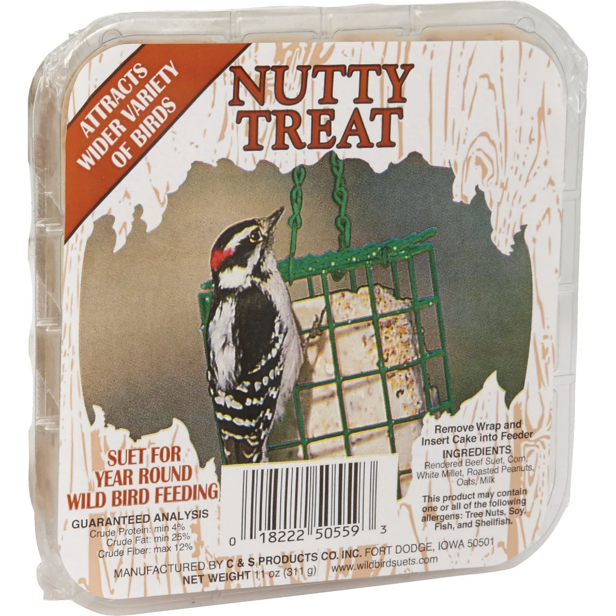Sophisticated C S 11 Oz. Nutty Treat Wild Bird Suet Original