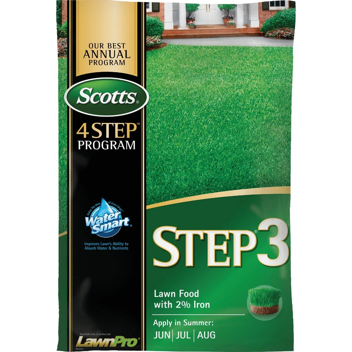 High-Grade Scotts 4-Step Program Step 3 37.70 Lb. 15 000 Sq. Ft. 32-0-4 Lawn Fertilizer with 2 Iron Official