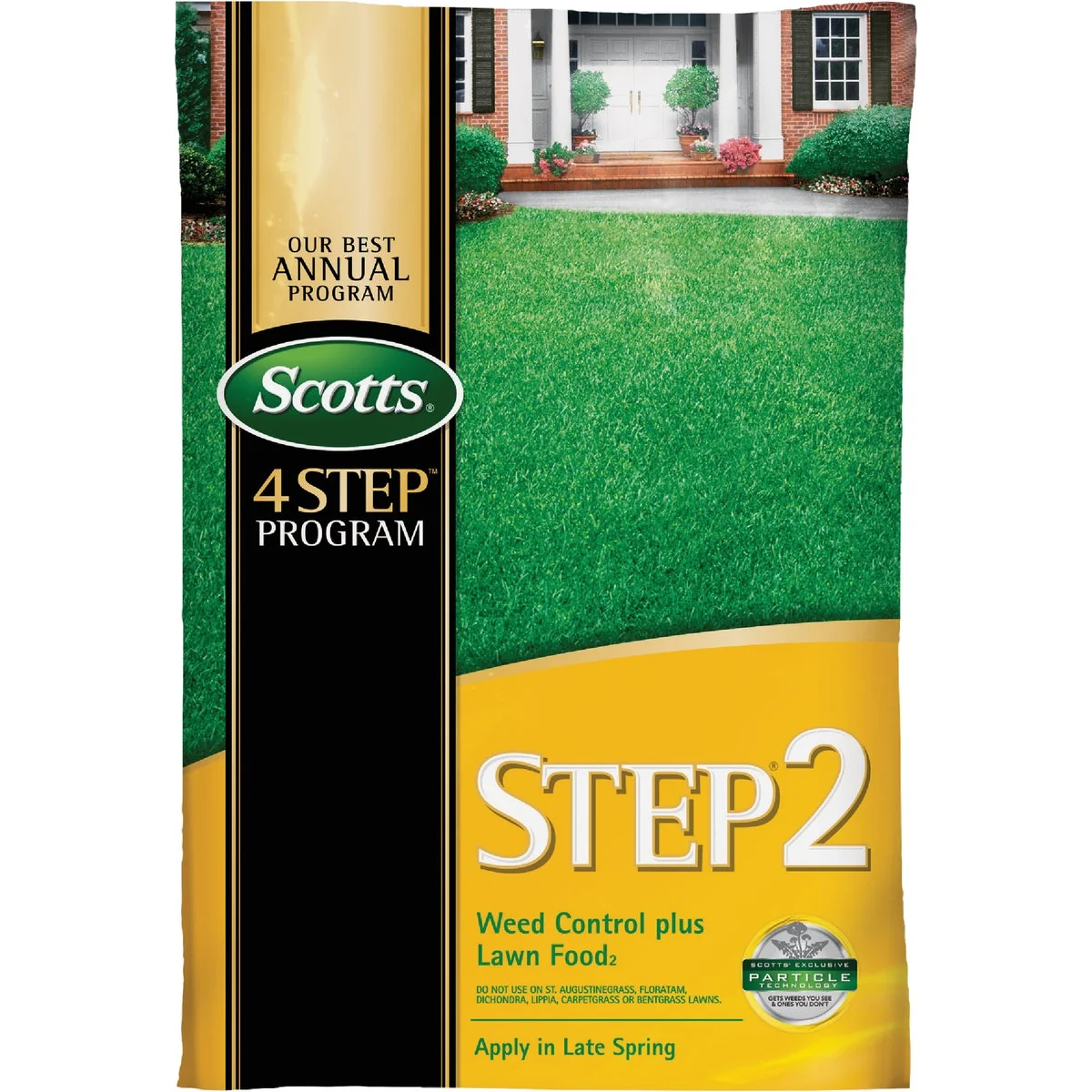 Original Scotts 4-Step Program Step 2 44.11 Lb. 15 000 Sq. Ft. 28-0-3 Lawn Fertilizer with Weed Killer Smart