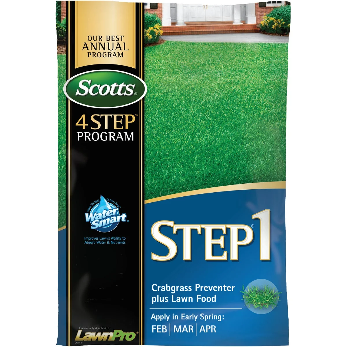 User-Friendly Scotts 4-Step Program Step 1 40.28 Lb. 15 000 Sq. Ft. 28-0-7 Lawn Fertilizer with Crabgrass Preventer Premium Material