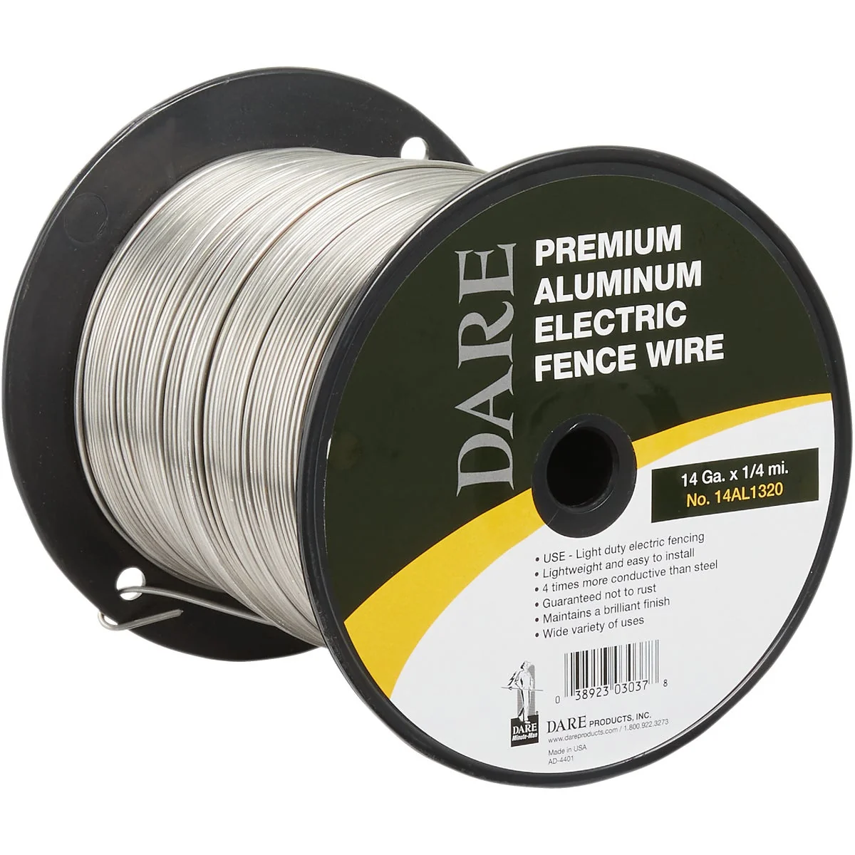Durable Dare 1 4-Mile x 14 Ga. Aluminum Electric Fence Wire Versatile