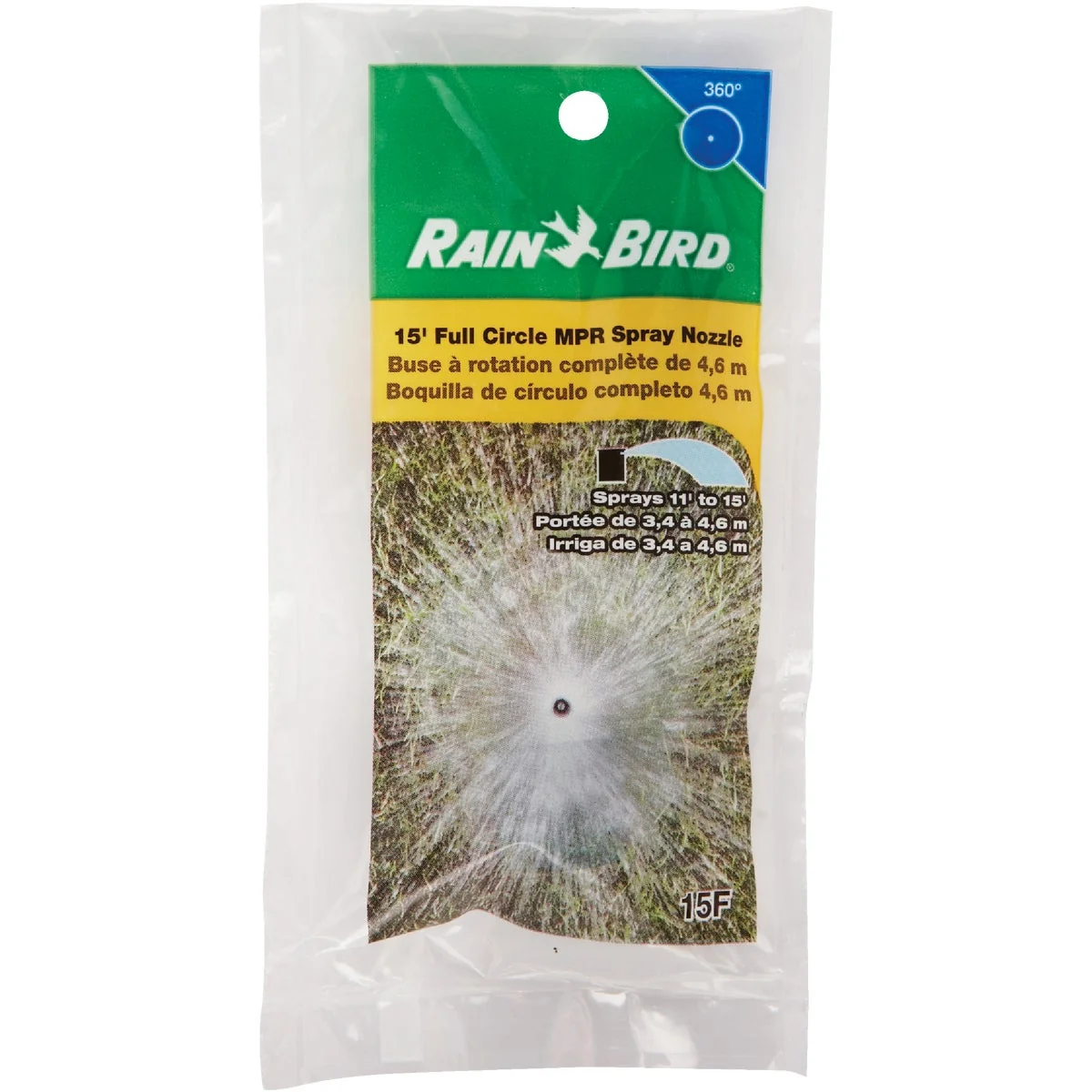 High-End Rain Bird Full Circle Plastic Spray Head Nozzle Clean